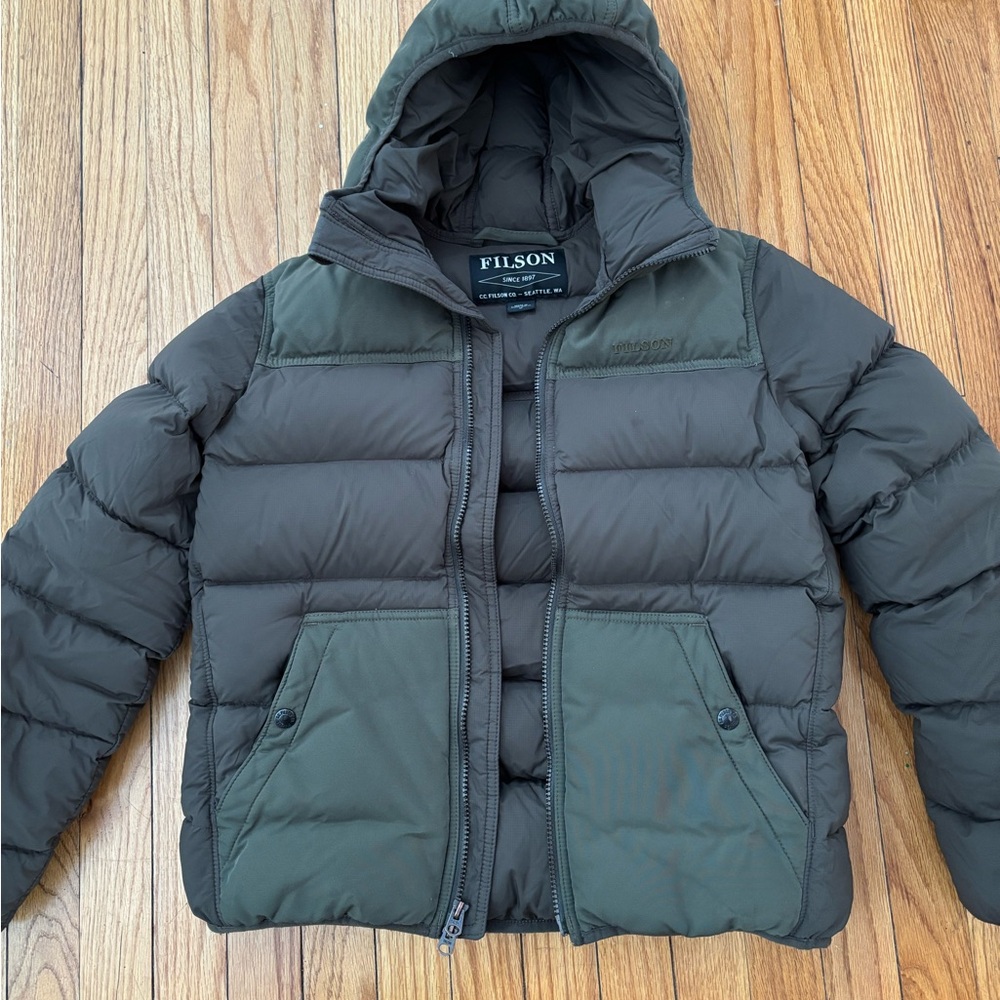 Filson Olive Green Puffer Jacket